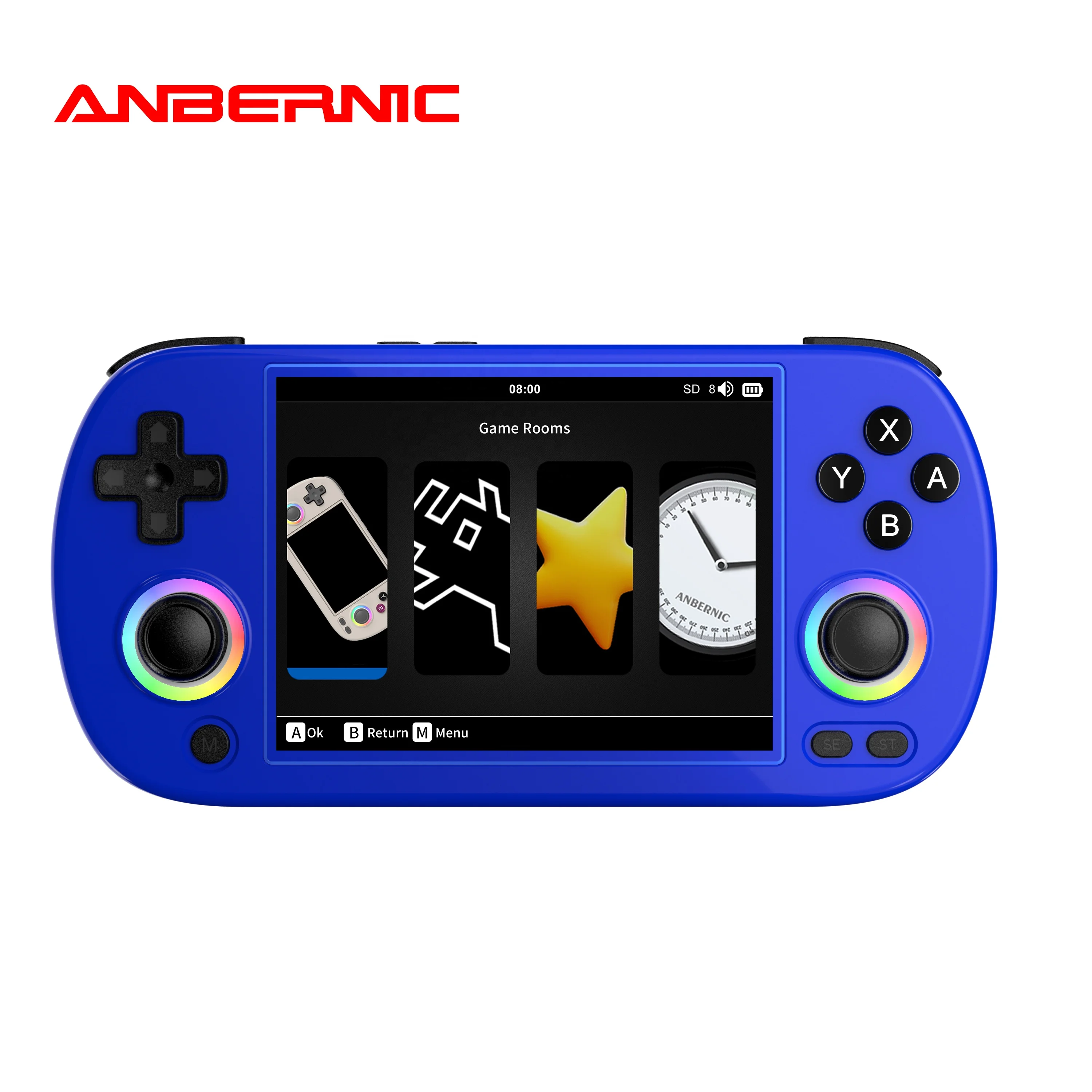 ANBERNIC　RG40XXH　ブルー Amazon.com: RG40XXH Handheld Game Console 4.0-in 640*480 IPS