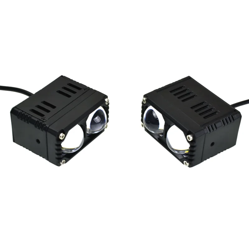 SENLO 90W Motorcycle Driving Light Led Dual Colo for Headlight Auxiliary Spotlight Lamp ATV Scooter Moto Fog Light Accessories