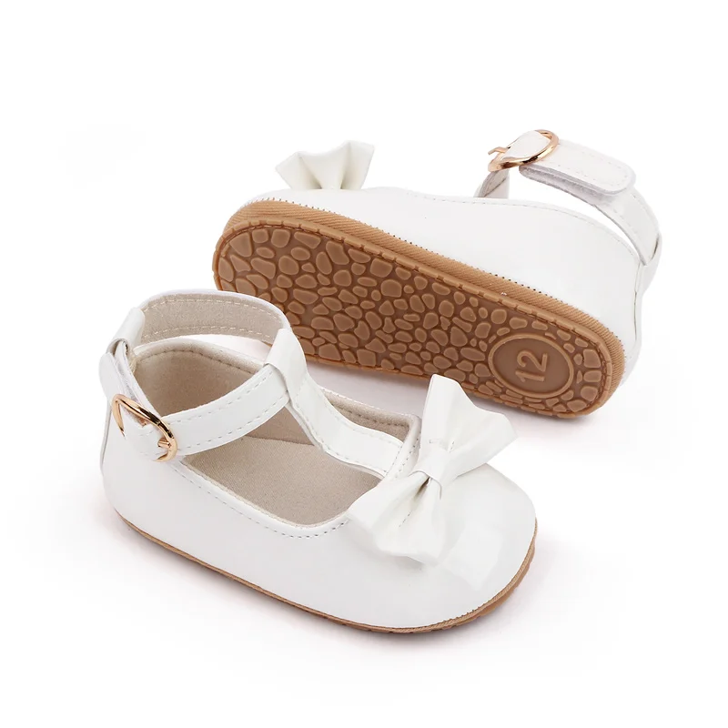 British Style Solid Color Baby Toddler Girl Shoes 2025 details