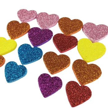 Cheap Hot Sale Top Quality Glitter Eva Foam Star Sticker Glitter Foam Heart Stickers