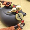 Genuine Copper Five Emperors Gourd with Brown and Coffee Tassels