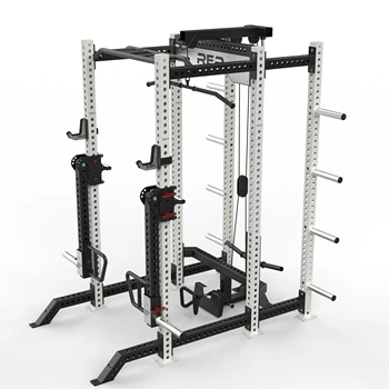 2024 Factory direct sales  Multi Functional Cable Pulley Seated Row Combo Functional Trainer Power Rack Squat Machine