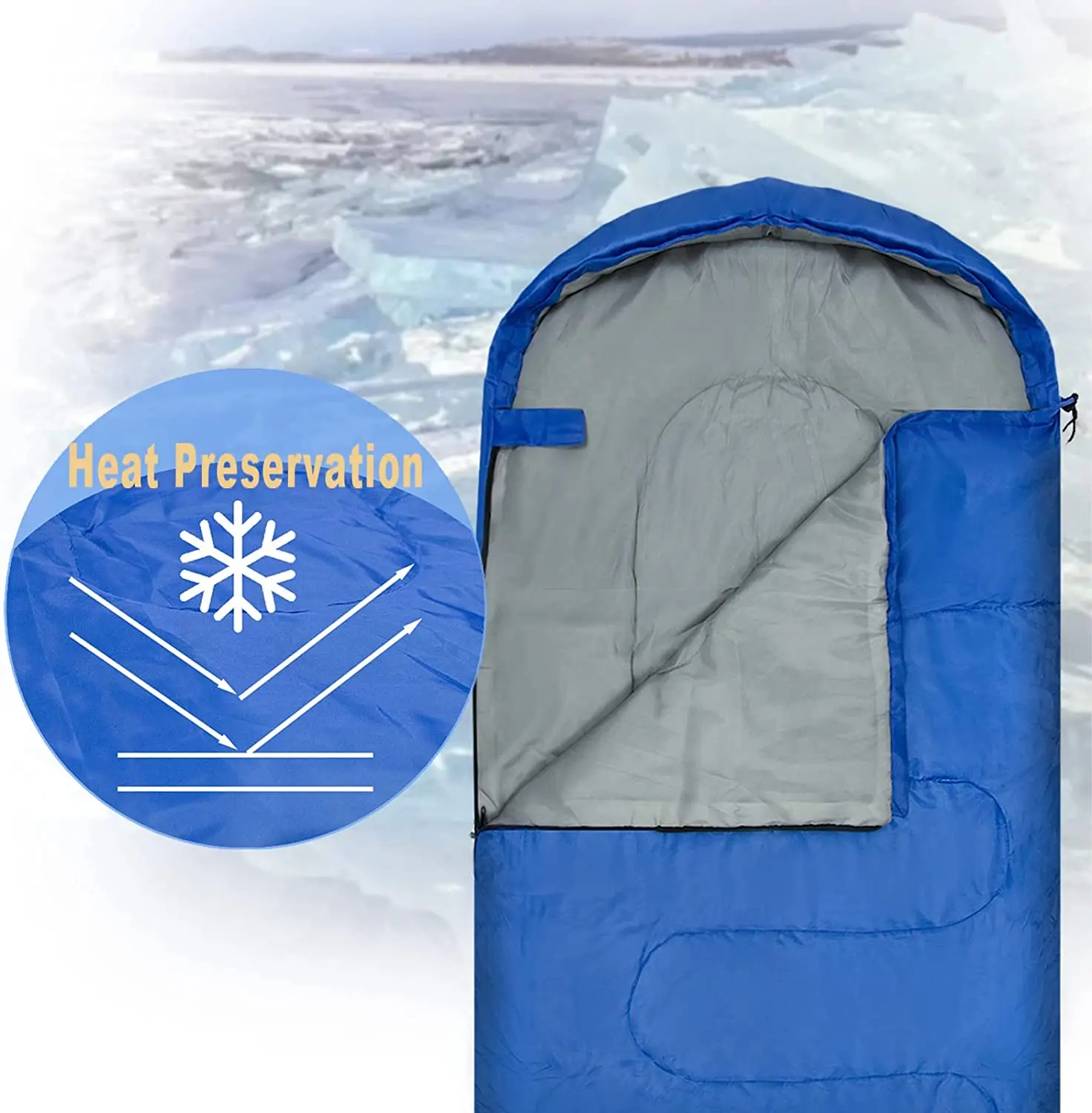 Camping Sleeping Bag Portable Compressionlightweight Waterproof Youth