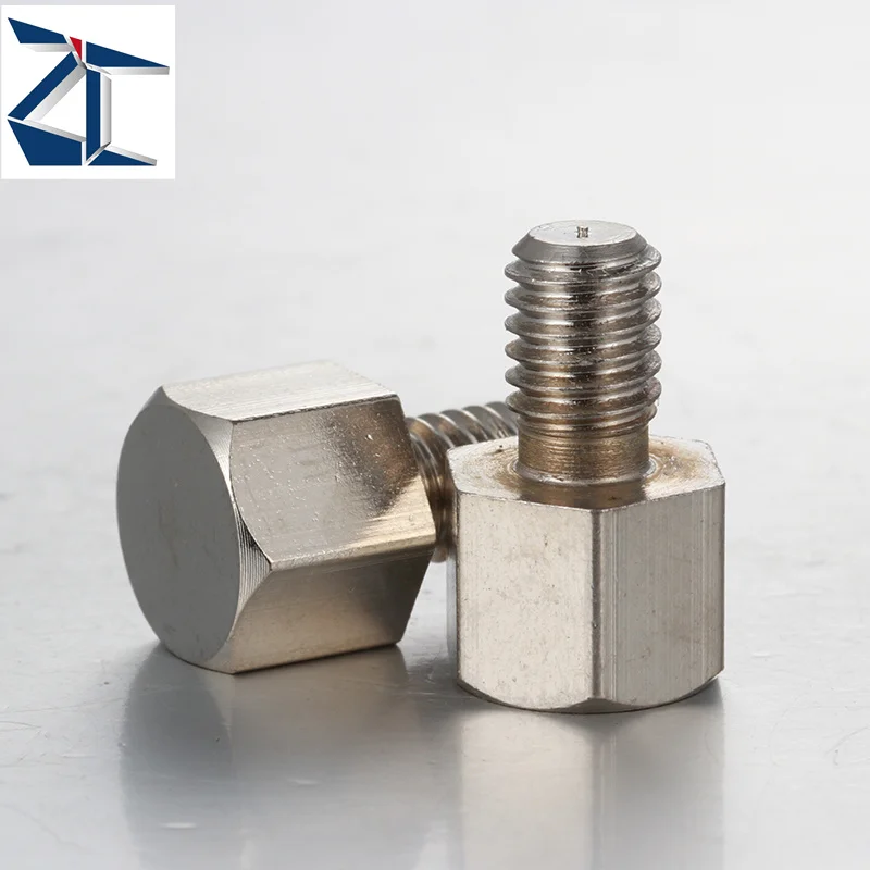 Secure Payment Precision Aluminum Lathe Machinery SpareTurning Hexagon Stud Parts