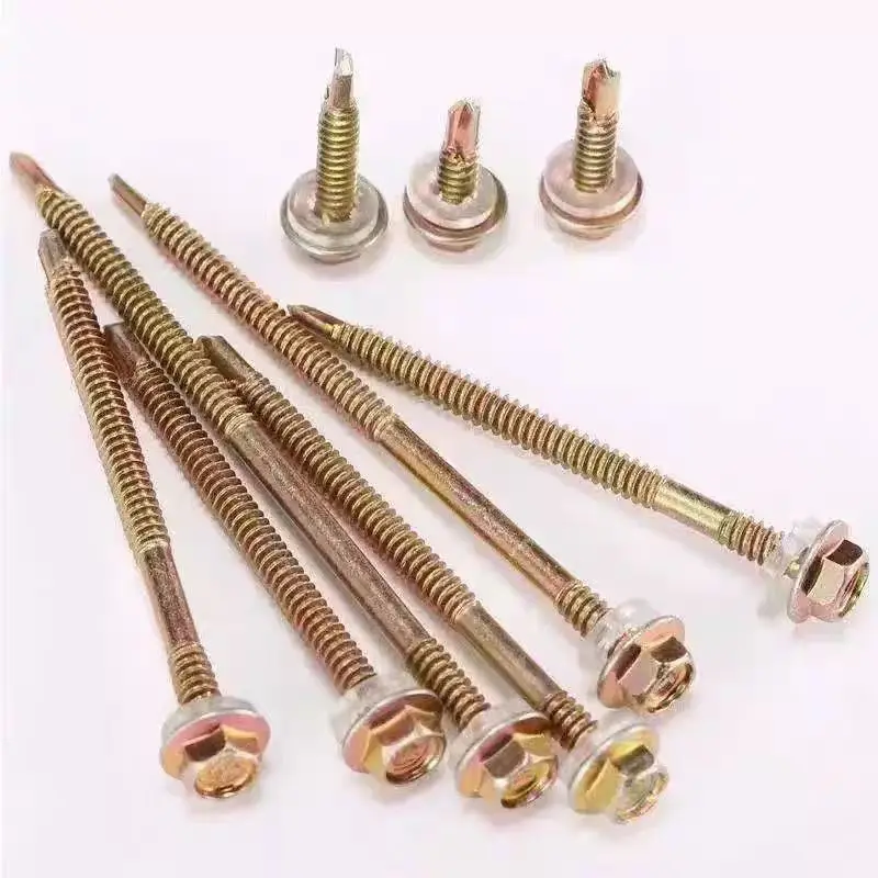 Factory Supply Hex Head Wood Screw Stainless Steel Hexagon Flange Head Self Drilling Screws supplier