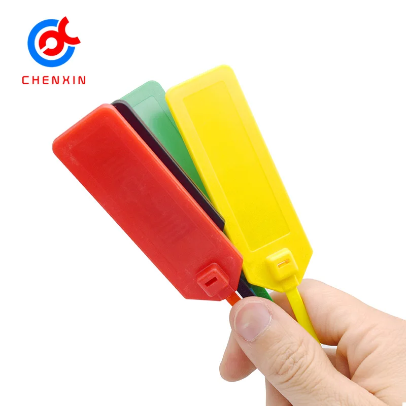 Lock Security RFID UHF 4216 Cable Seal Tag Self Locking RFID Plastic Zip Tie ABS Cable Tie Tag
