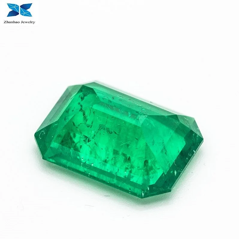 Colombian Emerald Stone Prices Synthetic Emerald Ring Gemstone VVS Clarity VVG Color