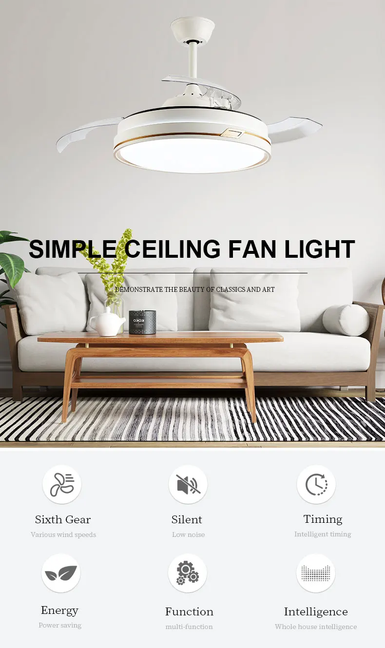 Ceiling Fan, LED, 110-220V, 35W - detail 2