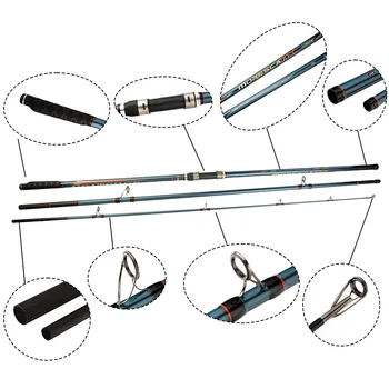 4.2m/4.5m 250G Long Casting Weight Three-Section Beach Anchor Surf Fishing Rod for Long-Distance Bottom Fishing for Sea Lake – Rod – view 5