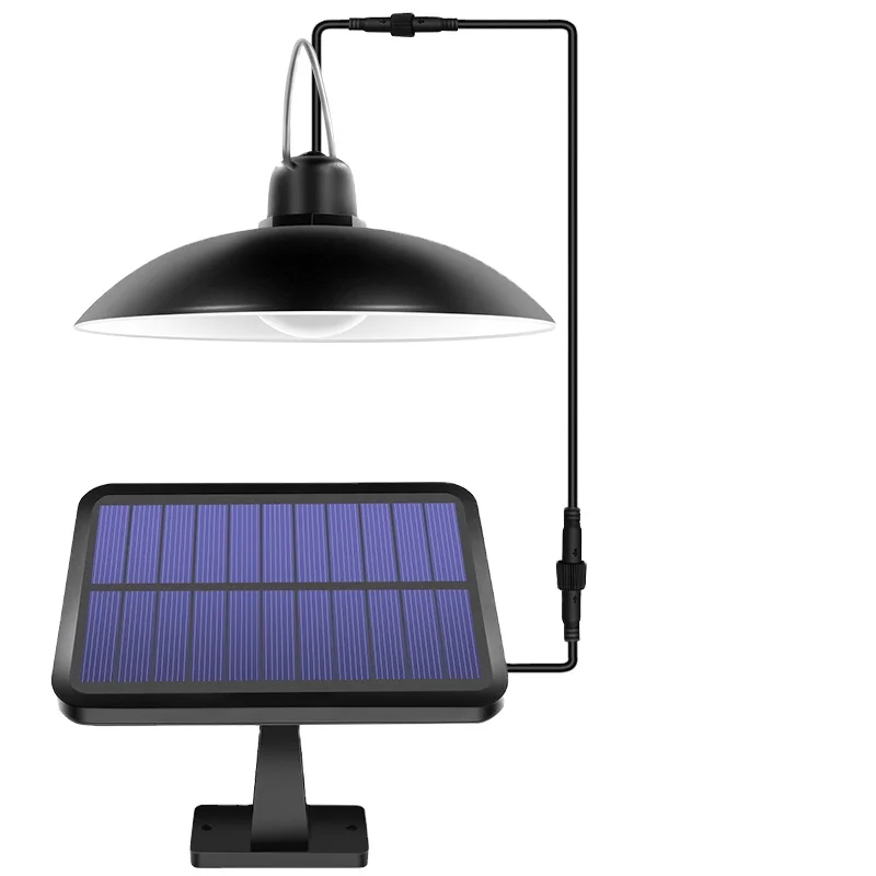 New Arrival 260lm 2200mAh Solar Work Light LED Solar Shed Light Pendant Lamp for Camping Yard