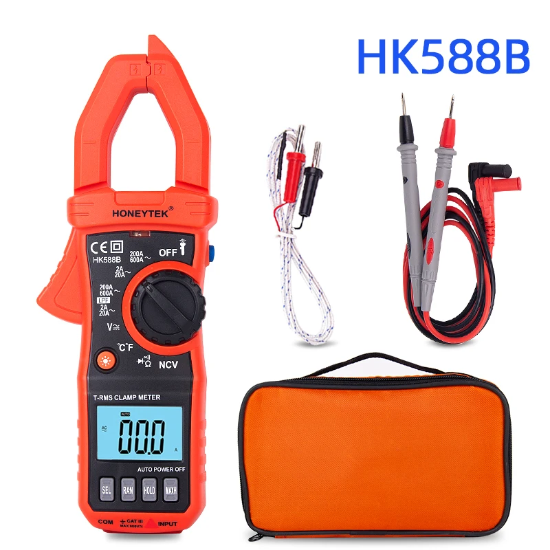 Лучший мультиметр HK588B NCV диод тестер данных Детектор электрические тестеры и