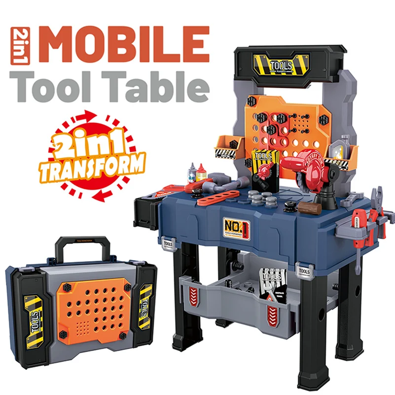 2022 детский строительный инструмент для мастерской скамейка Игровой Набор детских инструментов игровой домик пластиковый инструмент игрушки для детей мальчиков и девочек