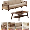 Five-seater coffee table [walnut color]