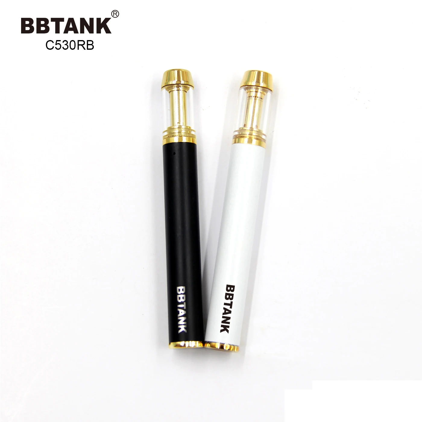 2019 Canada top selling glass atomizer 530mAh battery vape pens with cbd oil packaging