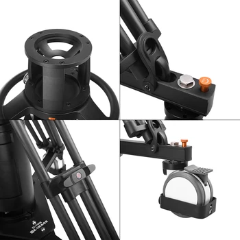 E-IMAGE EP880XK Studio Pedestal Kit With Wheeled Dolly & 150mm Head product image
