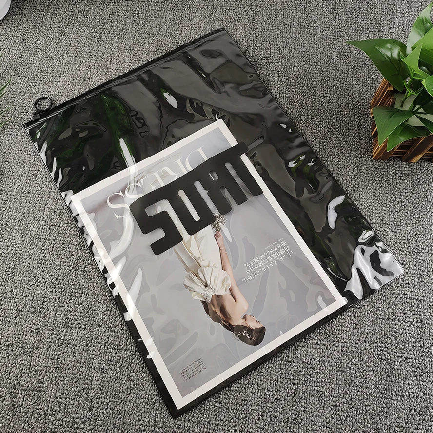 Pvc Matte / Frosted Plastic Ziplock Custom Packaging Bags Biodegradable With Logo 2
