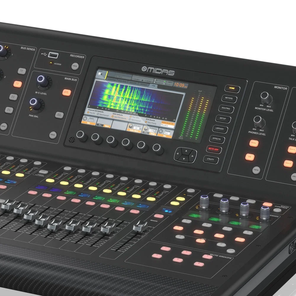 Mesa de Som Digital Midas M32 Live + Stage Box DL16 - Kit Completo
