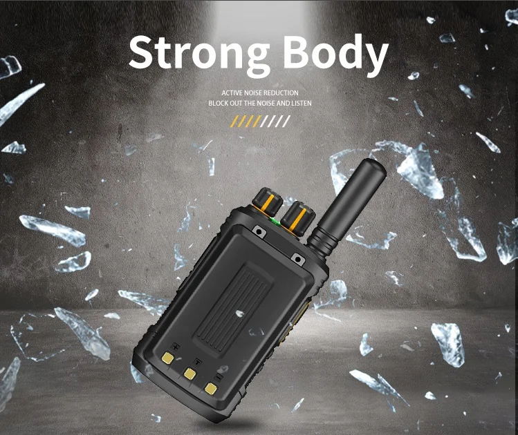 Chierda CD11 5W Power 3 4 5 km Type-C Charger UHF VHF 16 Channels Two Long Antennas 1200mAh 1800mAh Compact Walkie Talkie