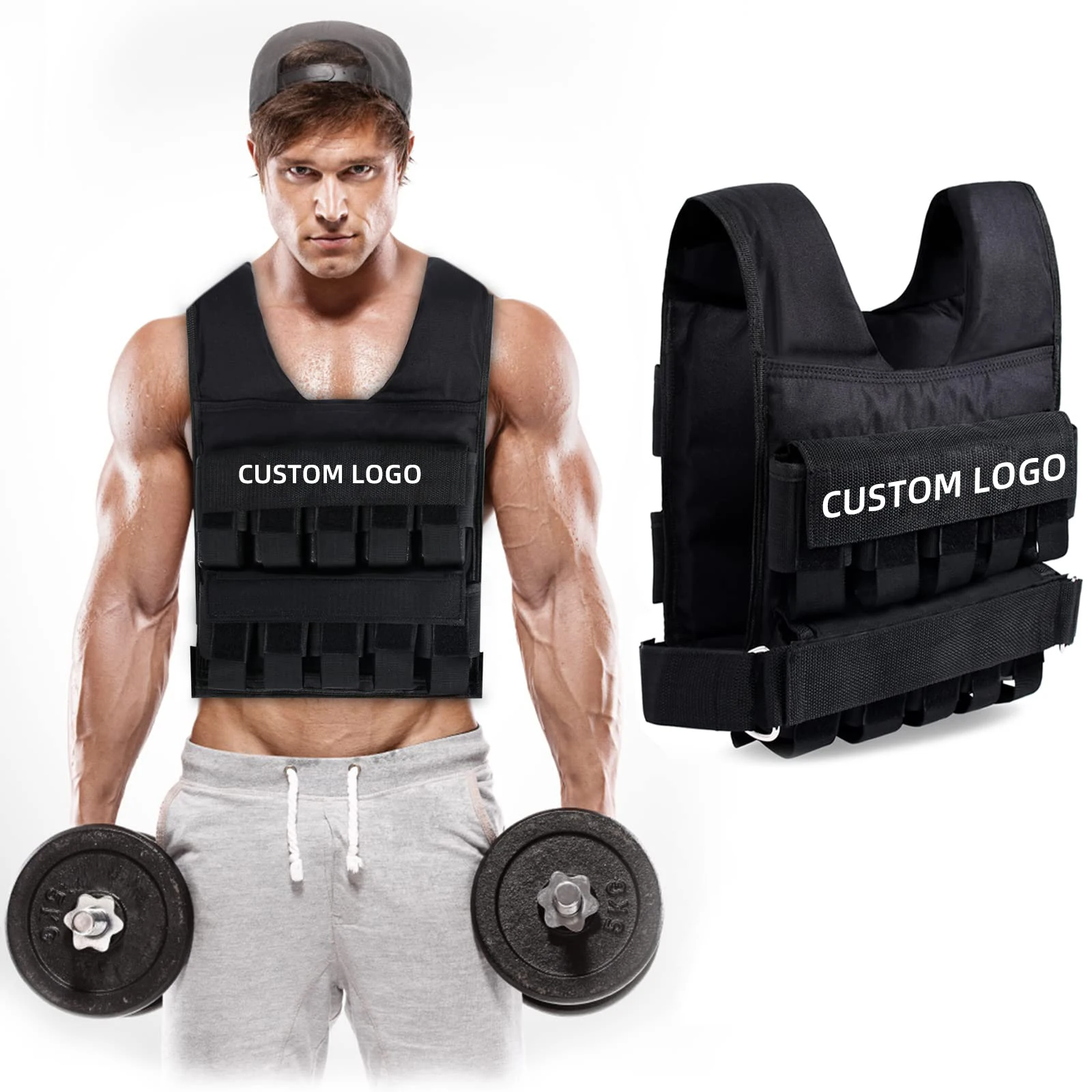 Оптовая продажа с завода высококачественный жилет для фитнеса 20 кг Регулируемый бега и