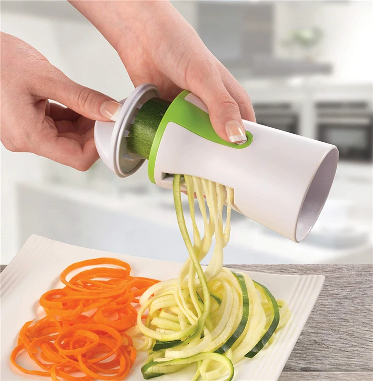 High Quality Spiral Slicer Vegetable Cutting Tool Creative Kitchen Gadgets Zucchini  Pasta Noodle Spaghetti Maker - Buy Creative Vegetable Cutter,Spiral  Slicer,Vegetable Cutting Tool Product on 