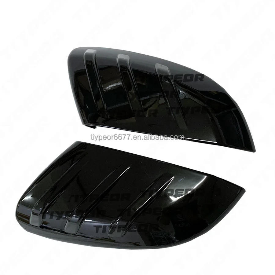 product for honda civic 10th 2016  2020 mugen style gloss black rearview side wing add on mirror cover cap-8