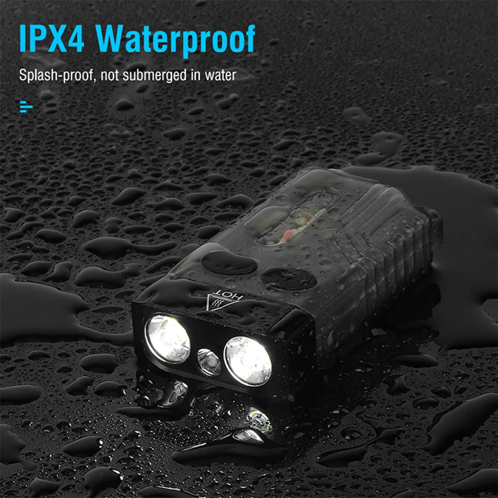 Asafee New LED 5 Modes Mini Flashlight Super Brightness Range 100m IPX4 Light Portable Key Chain Flash Light 10w Big Power  Lamp
