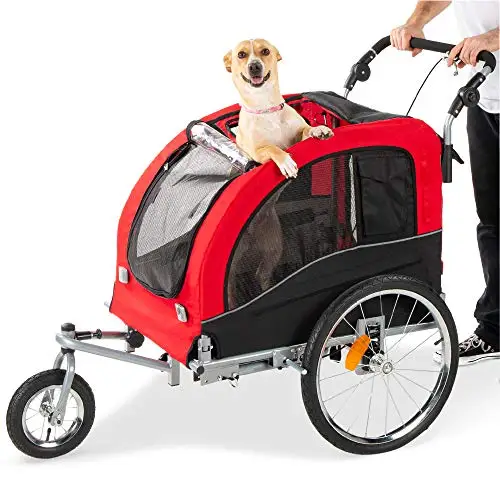 Baby Child Single or Double Folding Safety Wheel Large Pet Bike Trailer  Dog with Handle Bike Bicycle Trailer Bike for Dog Kids