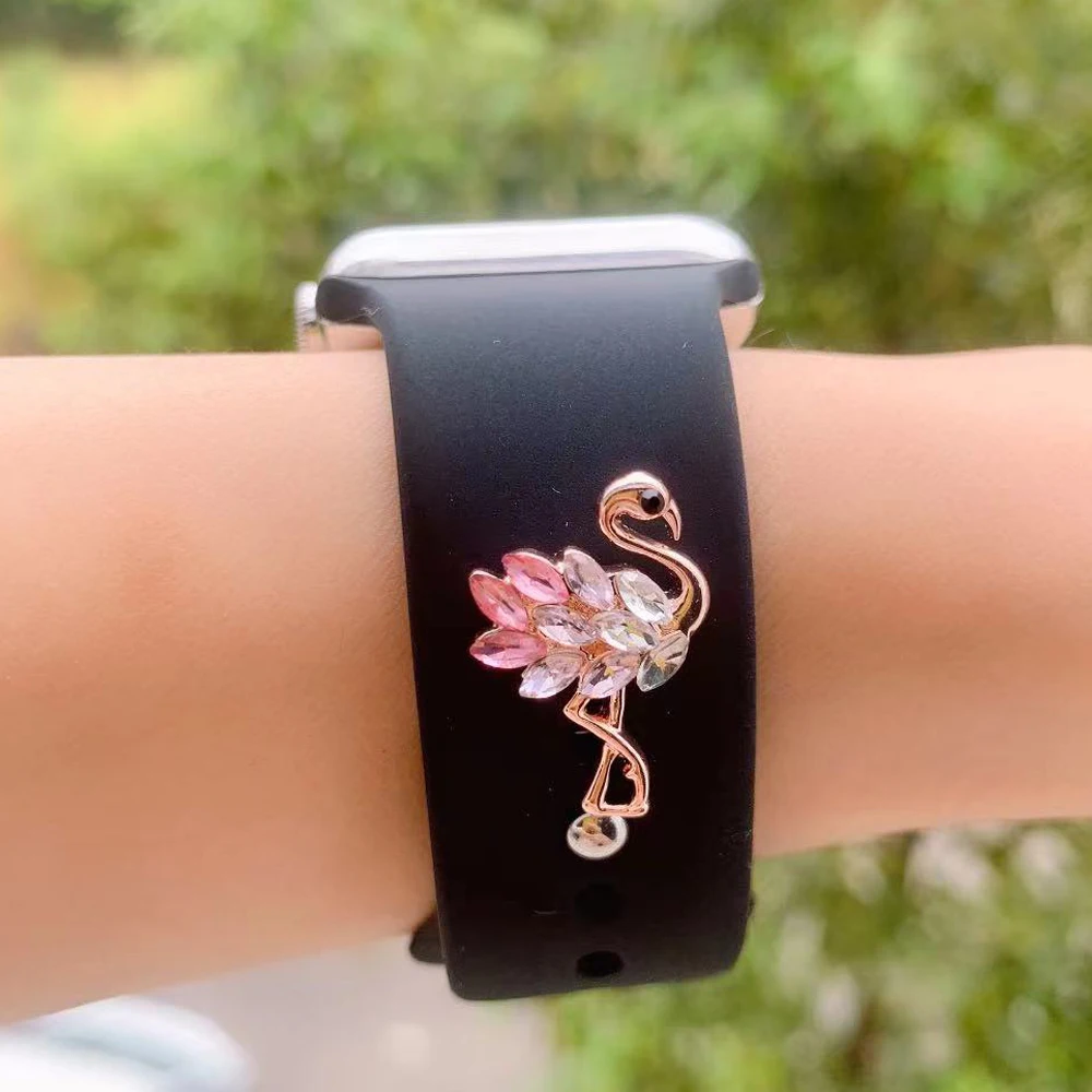 Buy Apple Watch Silicone Band With Honey Bee Charm Stud Online