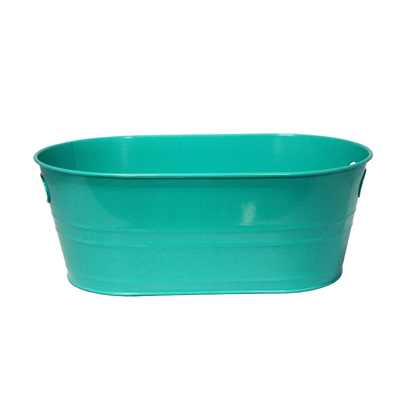 colorful customized available galvanized metal ice bucket with
