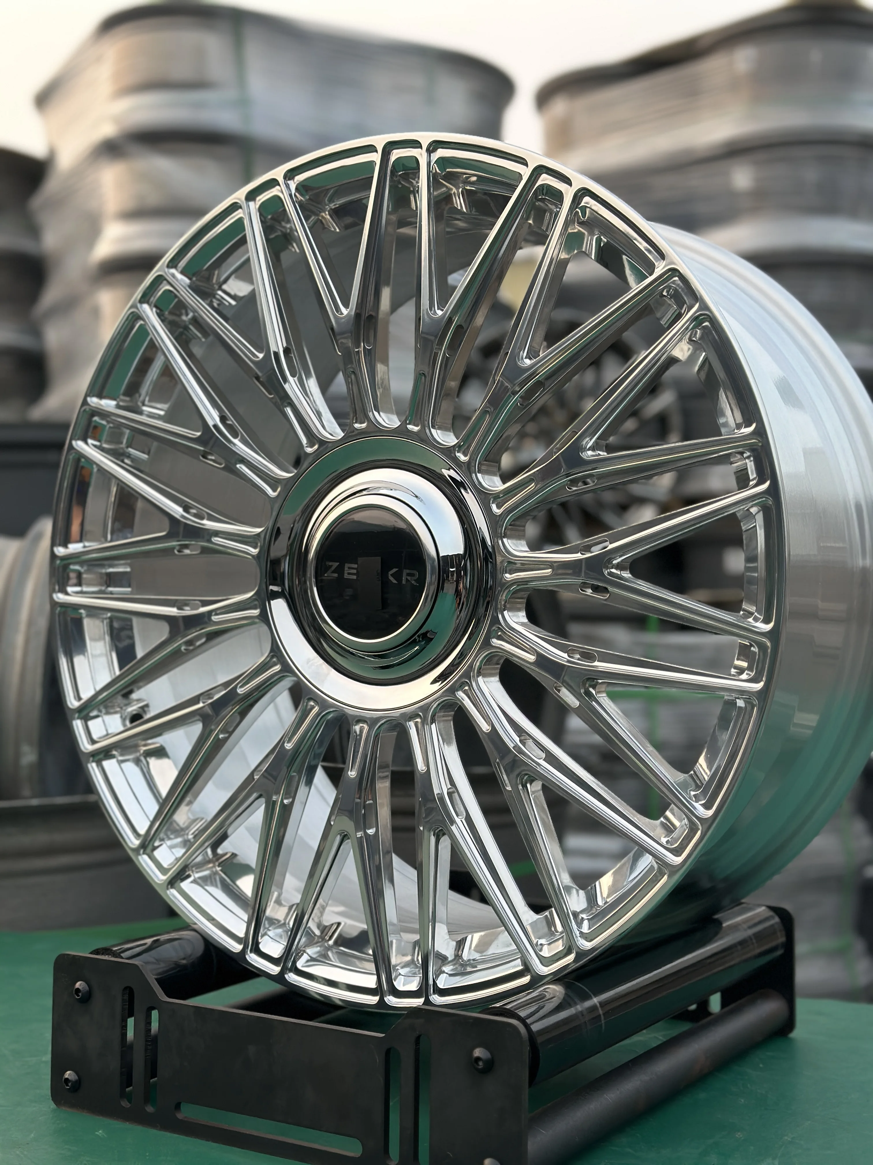 GVICHN multi spokes shiny aluminum alloy 6061-T6 custom size forged wheel  5x114.3 5x120 rim 16 17 18 19 20 21 22 23 24 inch