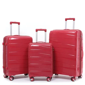 Carry-on Spinner Hardshell Lightweight USB Charging Waterproof Laptop Suitcase Set for Airport Holiday Outdoor Travel