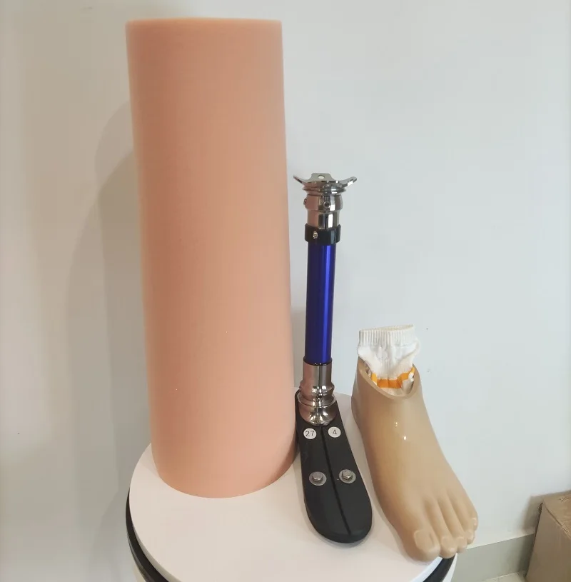Prosthetic Lower Legs Made of Stainless Steel, Polyurethane, Aluminum, and Titanium Are Used for Amputees Below the Knee Joint