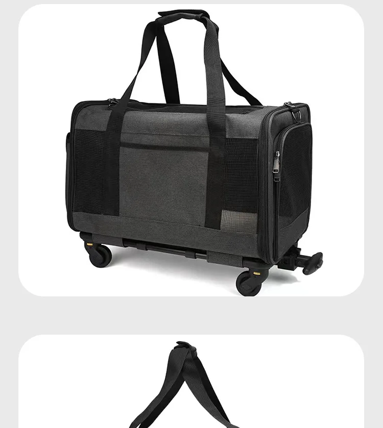 Luxury Fashion Pet Bag With Wheels Hot Selling Dog Strollers Small Dog