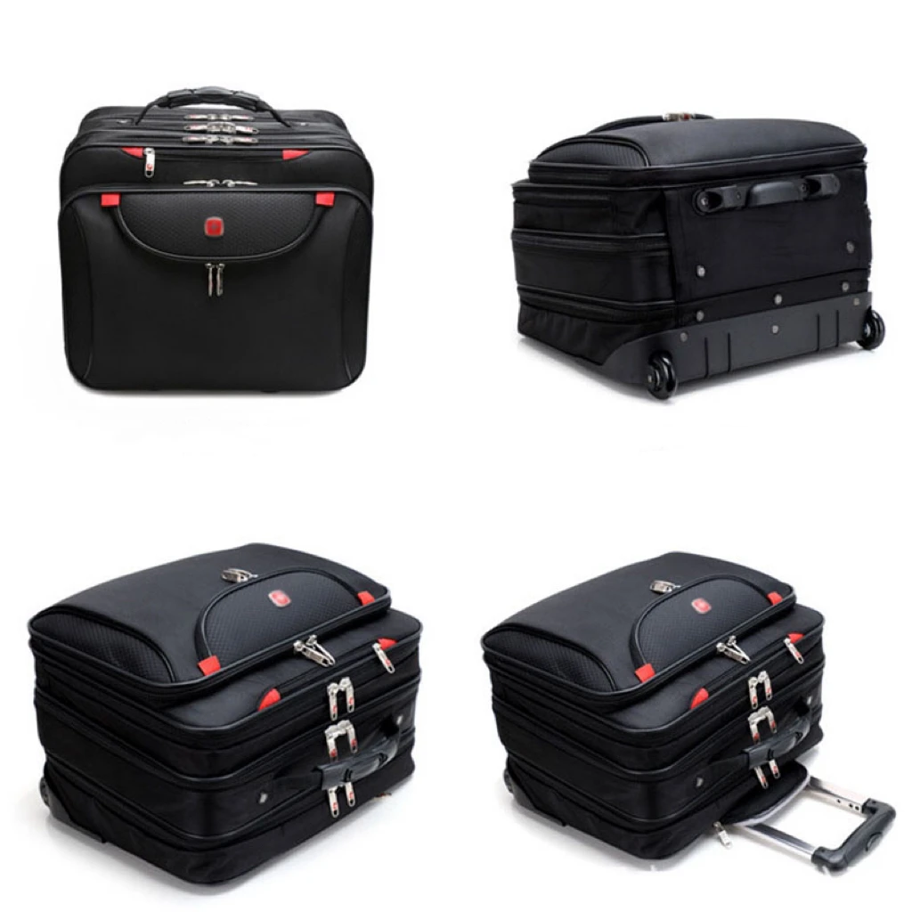 High Quality Business Suitcase for Men Waterproof Carry-on Suitcase Oxford  Material Travel Luggage Best Trolley Bags in Stock