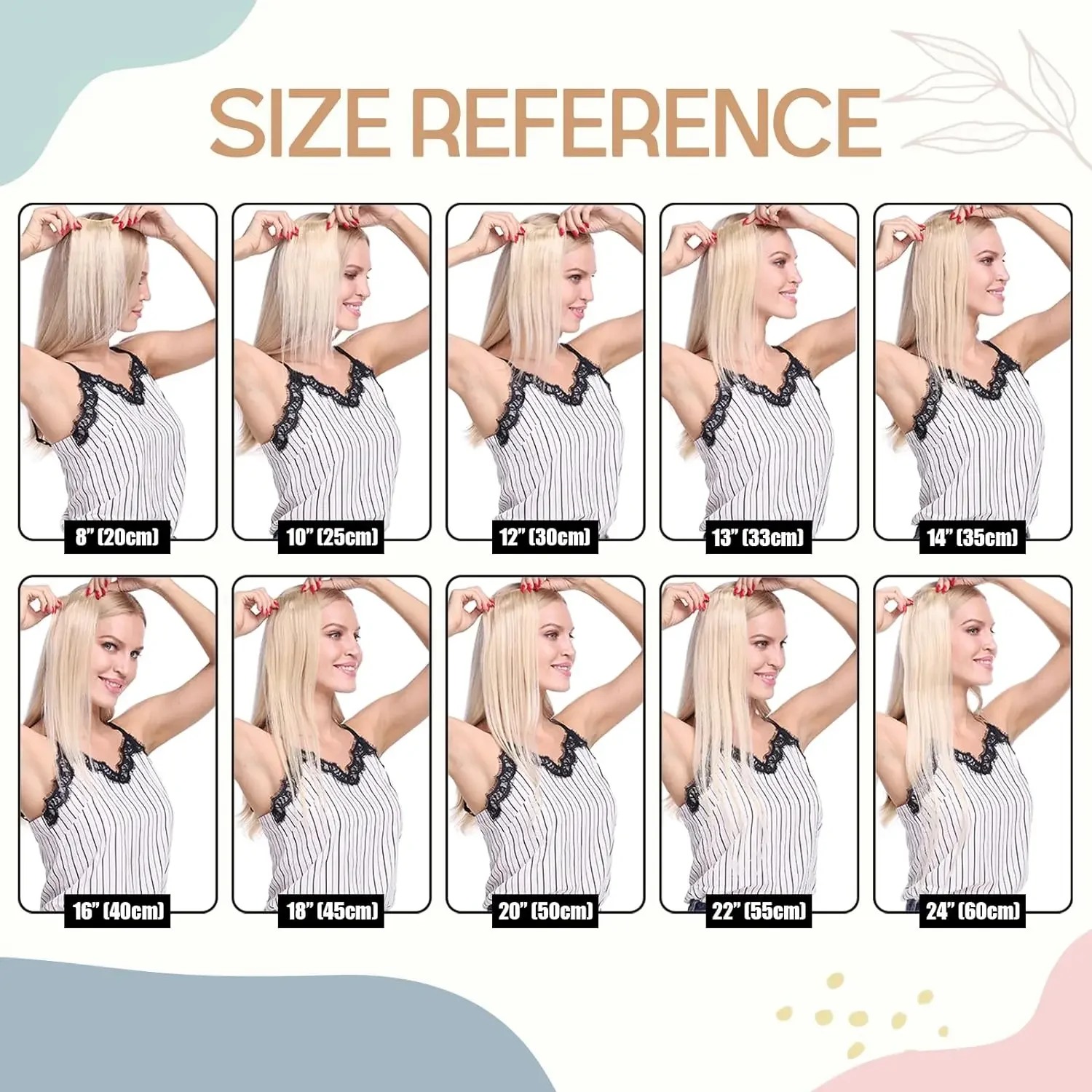 Extensii de păr cu clipsuri drepte, păr uman natural, bătătură completă 3/4, păr mai gros, cu 5 clipsuri, calitate înaltă, pentru femei_voghion.com