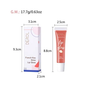 Hot Selling Custom Logo Lip Care Natural Shine Lip Balm Hydrating Moisturizing Plumper Clear Shimmer Glitter Lip Gloss