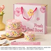 Sakura Pink Fresh-keeping Bowl Set of Three (Gift Box Set)