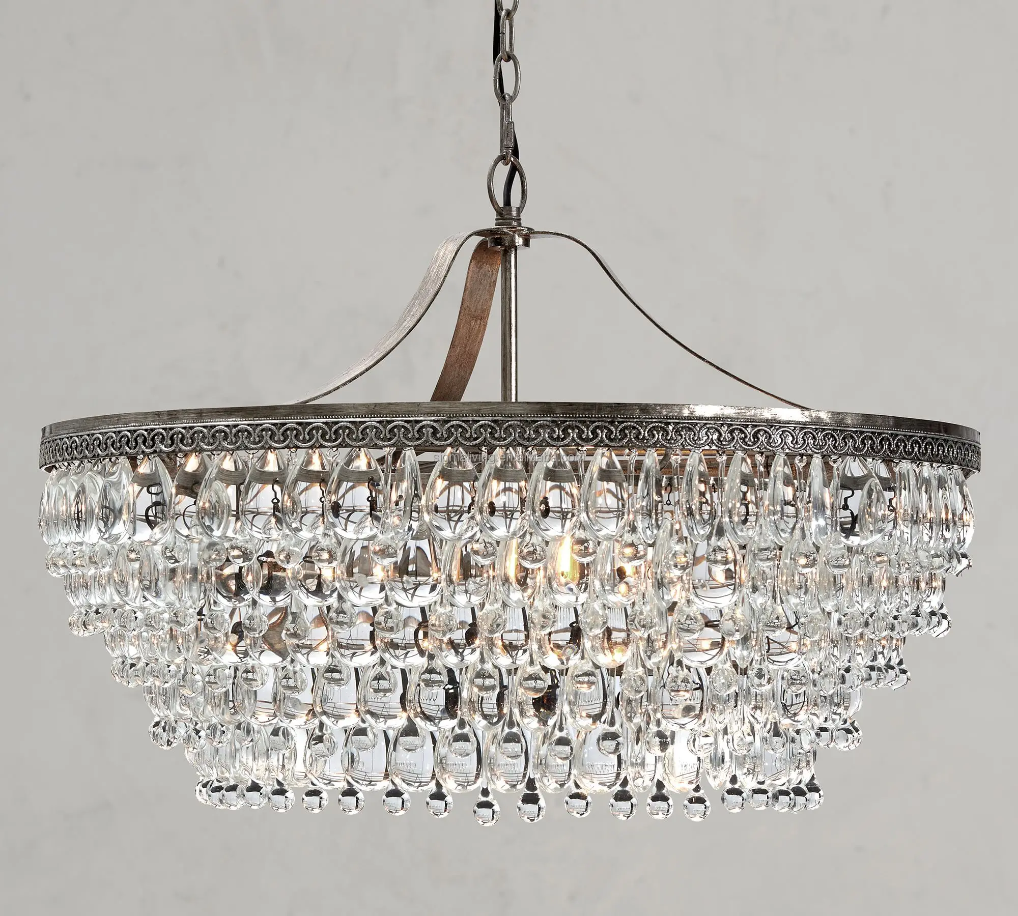 light luxury crystal chandelier round chandelier