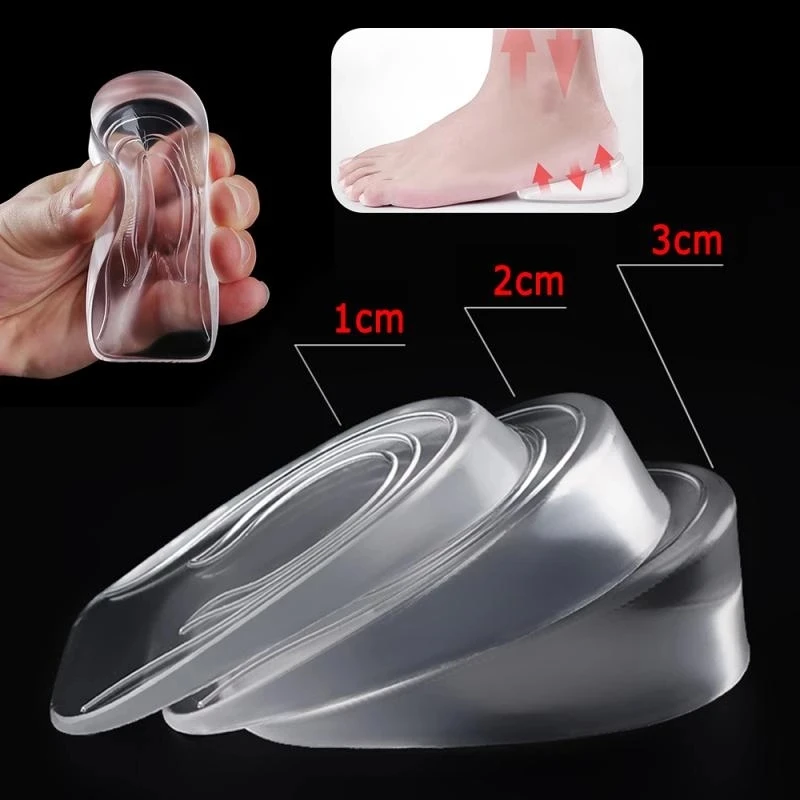 Silicone Gel Height Increase Insoles Elevate Your Shoes