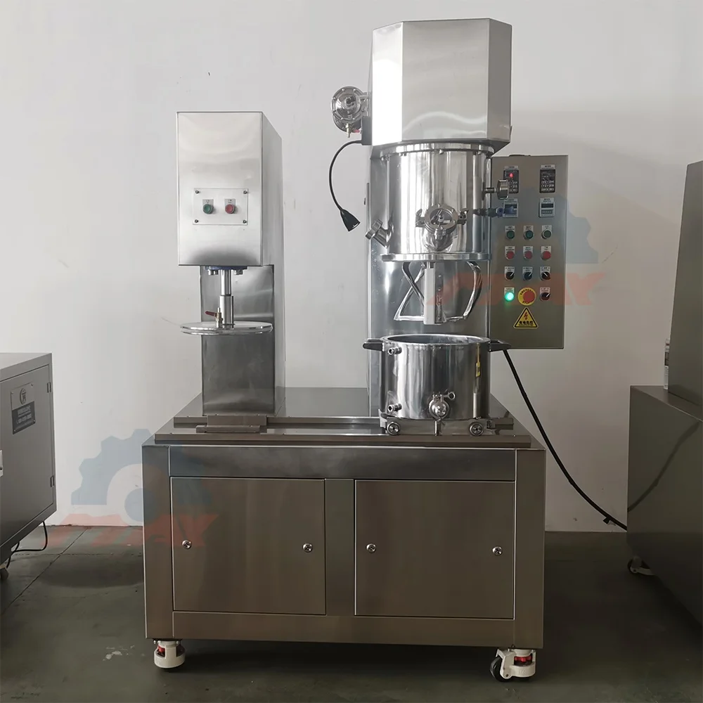 2L 5L 10L Mixer and Presser Adhesive Sealant Mixer Vertical Vacuum Lab Scale Double Planetary Mixer