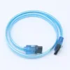 Transparent blue double straight