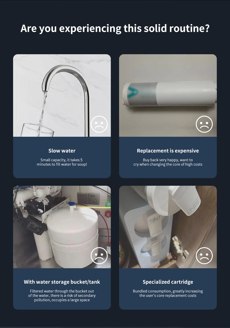 OEM/ODM 600G 800G 3-stage Home Use RO Water Purifier for Mothers and Babies