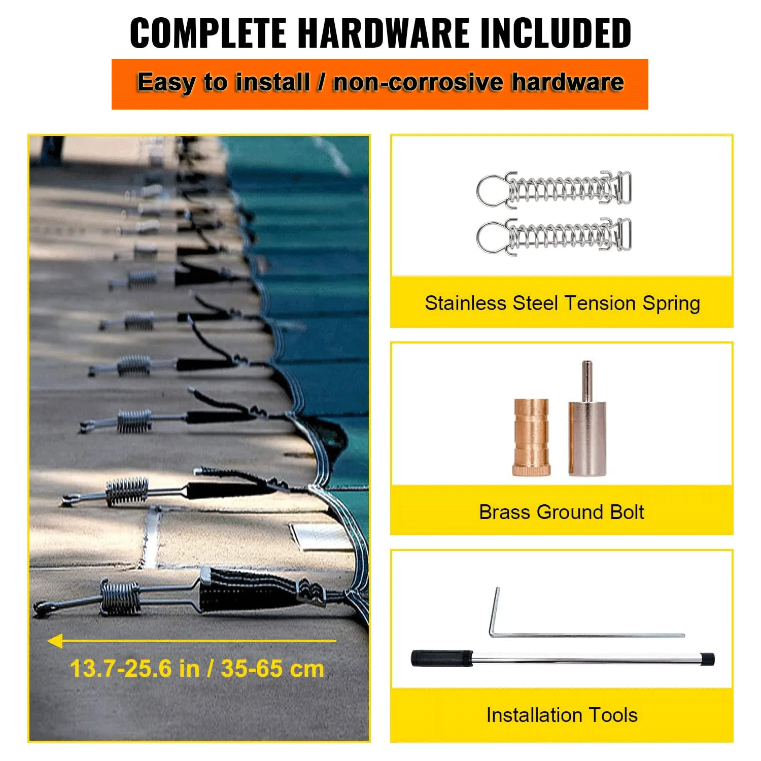 Deluxe Heavy Weight Safety Pool Cover Pp Mesh Pool Cover For Inground