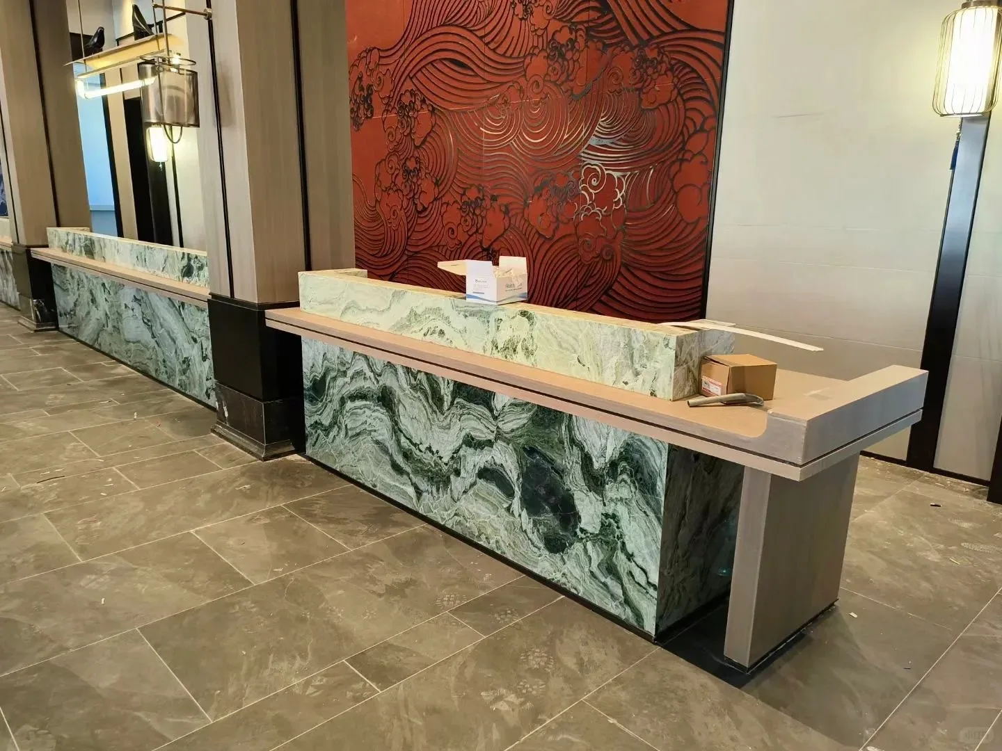product modern high quality natural green marble for indoor kitchen countertops hotel villa walls  floors luxury stones used-1