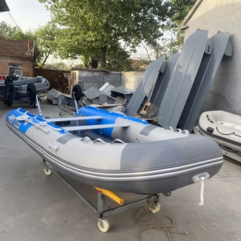 CE Aluminum hull rib 3.9m 4.3m 4.8m hypalon PVC inflatable rescue aluminum floor rigid RIB boat for sale