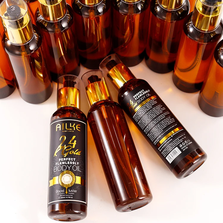 glutathione body oil china Private Label Premium 24K Peptide Collagen Glutathione Chamomile Extract  Lemon Natural Oil for Radiant Smooth Skin Care Body Oil