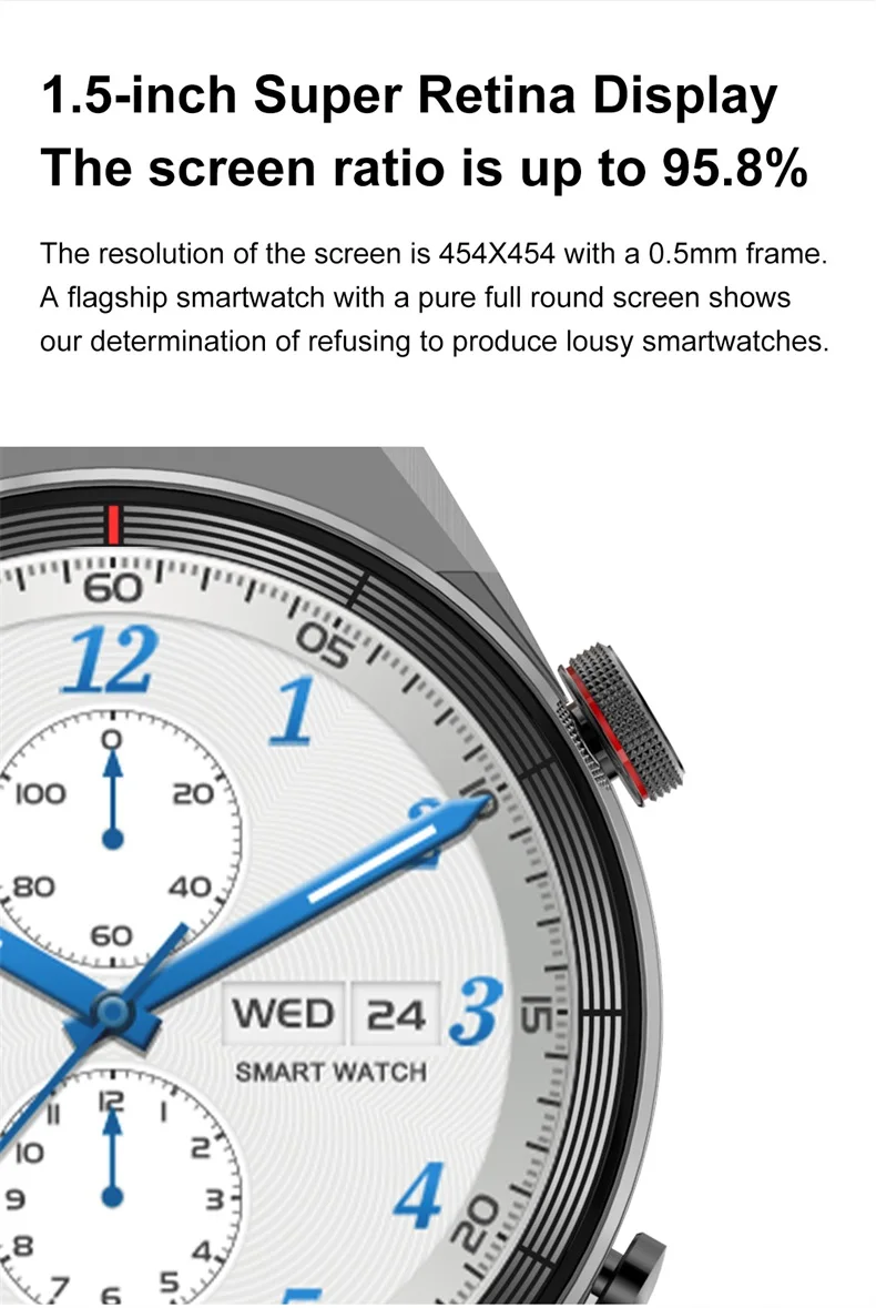 DT NO 1 Smart Watch DT3 Mate 1.5-Inch Large Screen Fitness Tracker IP68 Waterproof BT Calling Smart Watch for Men(3).jpg