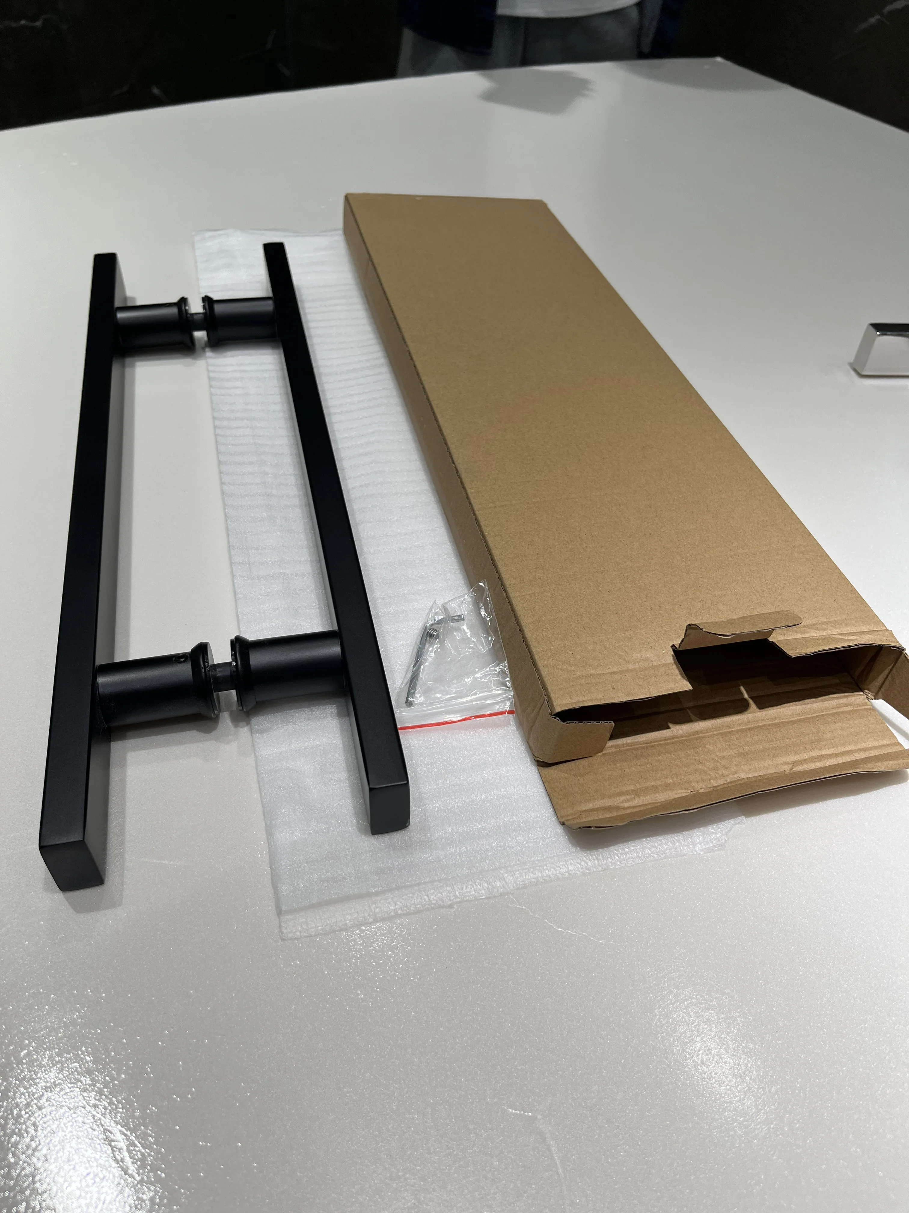 H Type Stainless Steel Sliding Door Handle Bathroom Hotel Shower Glass Door Handle Black Kitchen