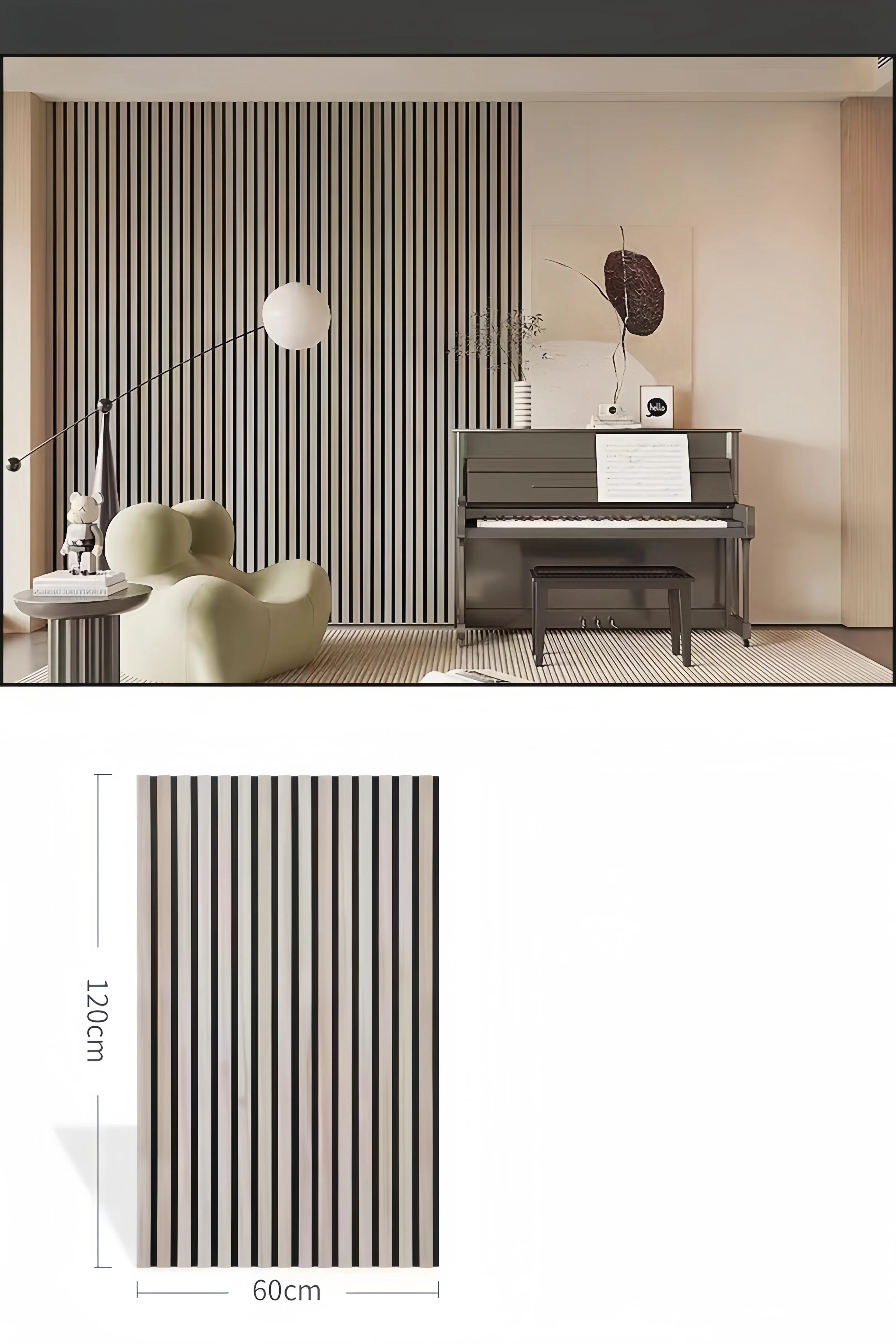 Vango Wood Slatted Acoustic Wall Panels Soundproof Grille 3d Panel Sound Absorbing Ceilings 4804