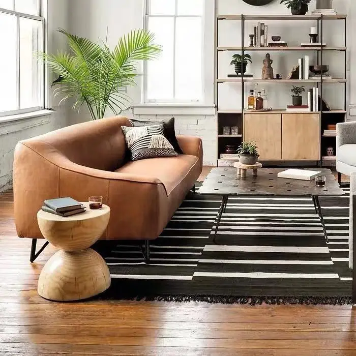 Round Solid Wood Top Side Table - Versatile & Stylish